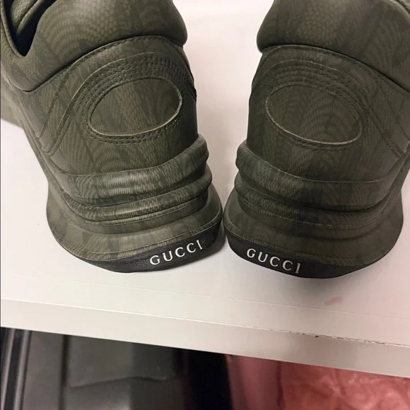 Gucci Dark Green Athletic Shoes - Picture 5 of 12